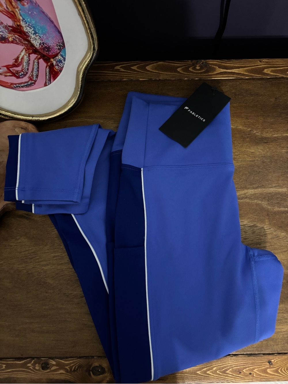 Fabletics Royal Blue & Navy High-Waist Leggings